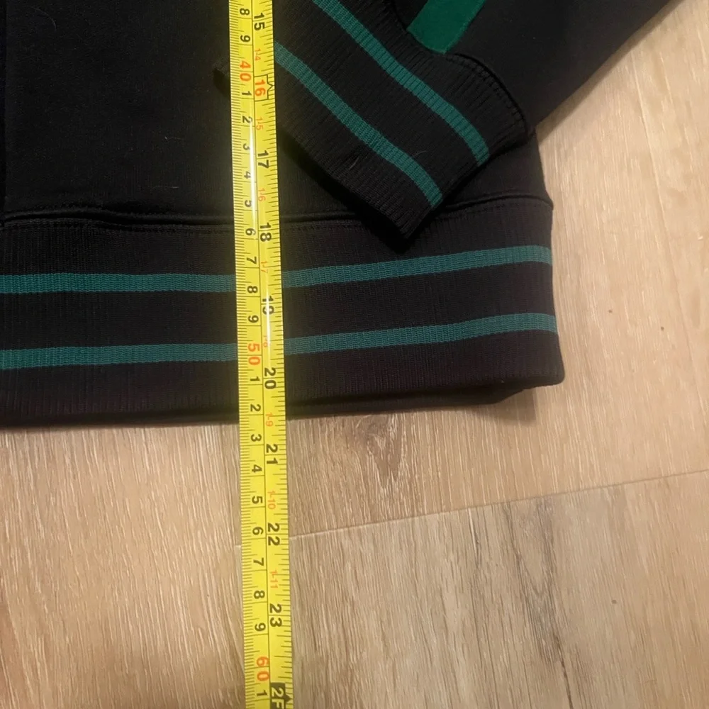 North Face Black and Green Track Jacket Boy’s Medium
